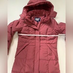 Lands' End Women's Pink Hooded Jacket